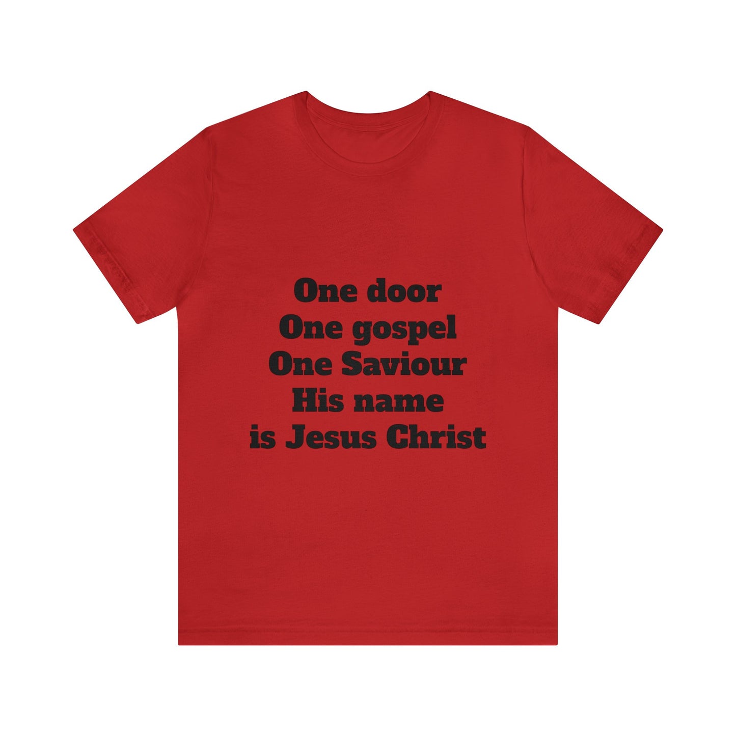 His name is Jesus Christ T-shirt (White and Red)