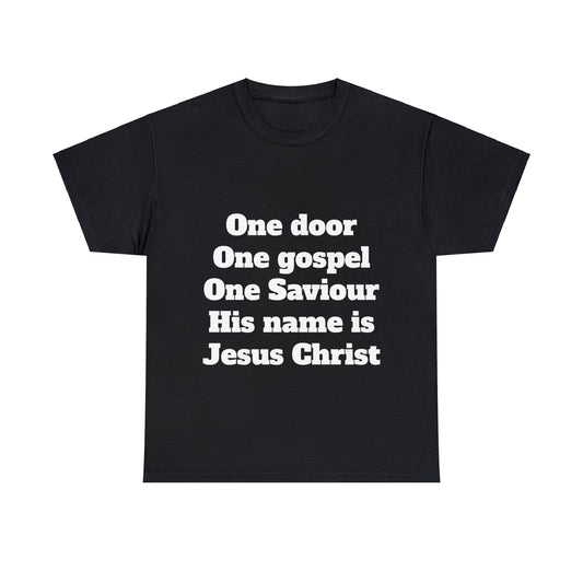 His name is Jesus Christ T-shirt (Black and Gray)