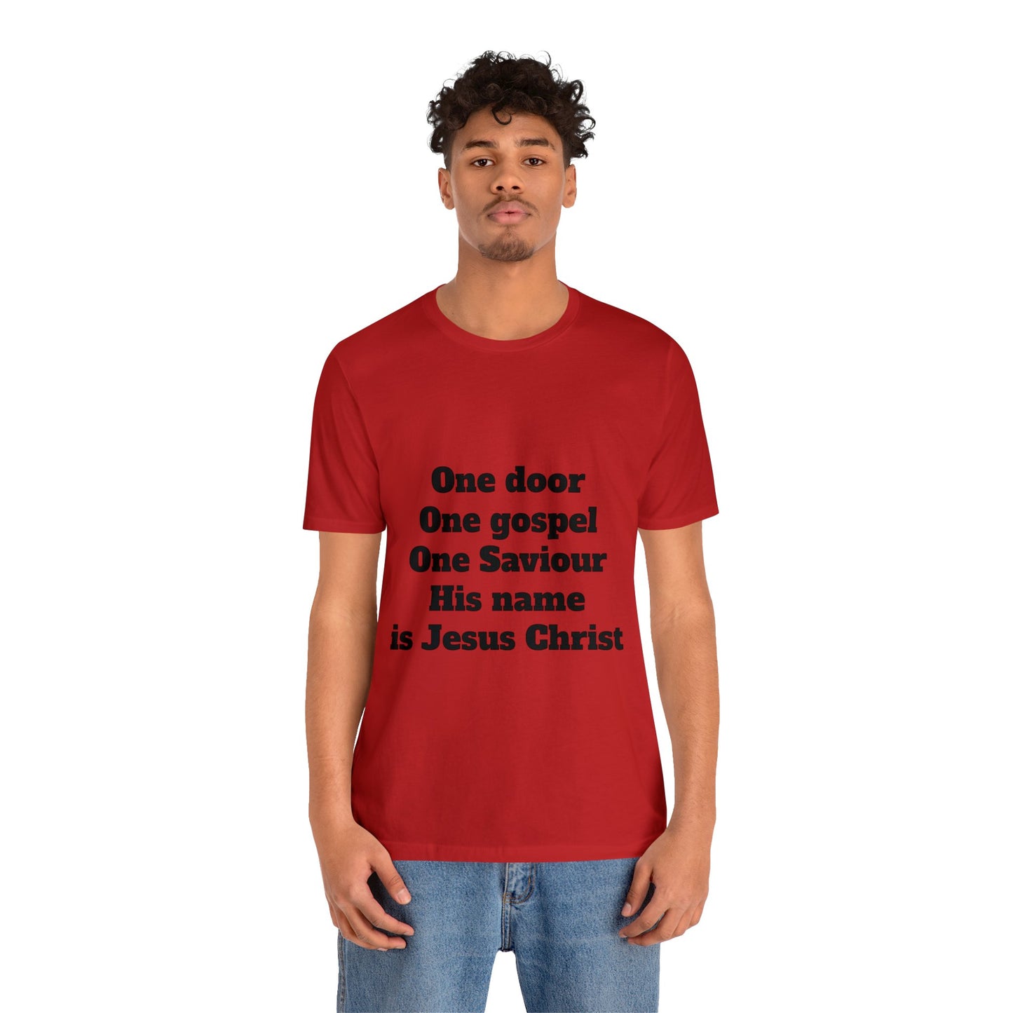 His name is Jesus Christ T-shirt (White and Red)